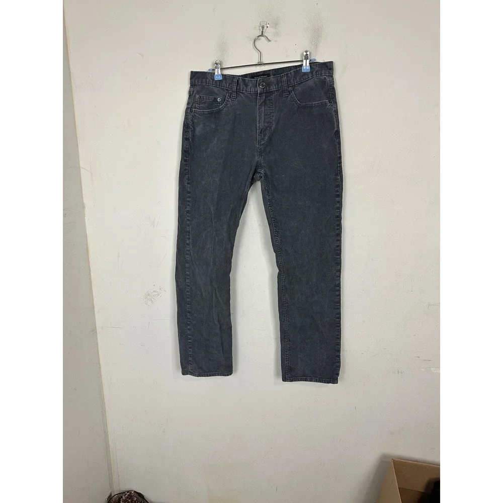 Banana Republic Vintage Straight Corduroy Pants Mens 33x30 Dark Pearl Gray